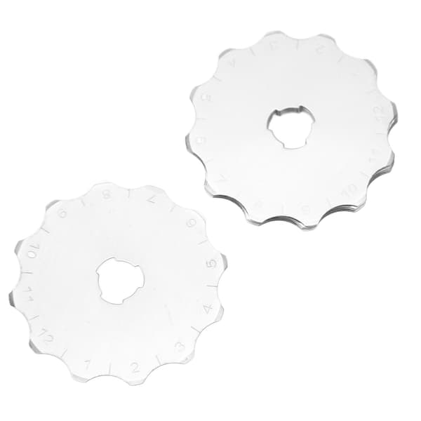 10 erstatningsblader i rustfritt stål for roterende kutter for sying og papir, 4,5 cm