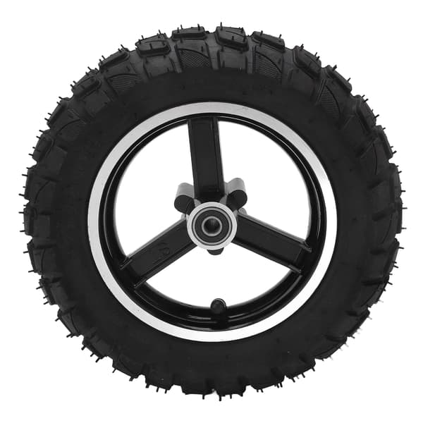 255x80 Uppblåsbart däck för elscooter, fälg med bromsskiva, terränggummi