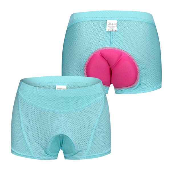 Dame sykkeltruser med 3D gelpolstring, polstrede sykkelshorts for kvinner
