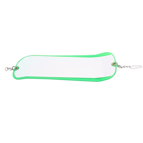 Dobbel Lysende Fiskeflasher ABS 28cm for Havfiske Trolling Tilbehør Transparent Grønn