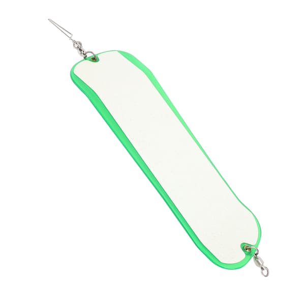 Dobbelt Lysende Fiskeflasher ABS 28cm til Havfiskeri Trolling Tilbehør Transparent Grøn