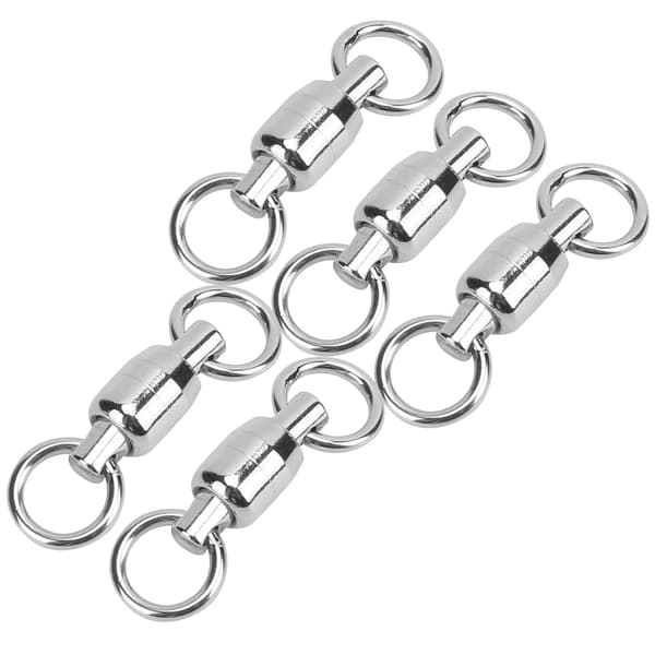 5 STK Rustfrit Stål Drejelig Rulleforbinder Figur 8 Ring til Fisketilbehør (5#)