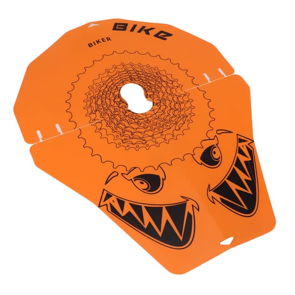 2 st PP Cykelbromsskivskydd, Oljebeständigt, Slitstarkt, för Mountainbikes, Hajtyp