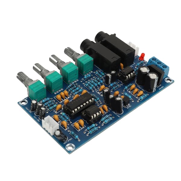 Mikrofonklangbrett med PT2399-brikke, klangmodul PCB, 12V AC dobbel