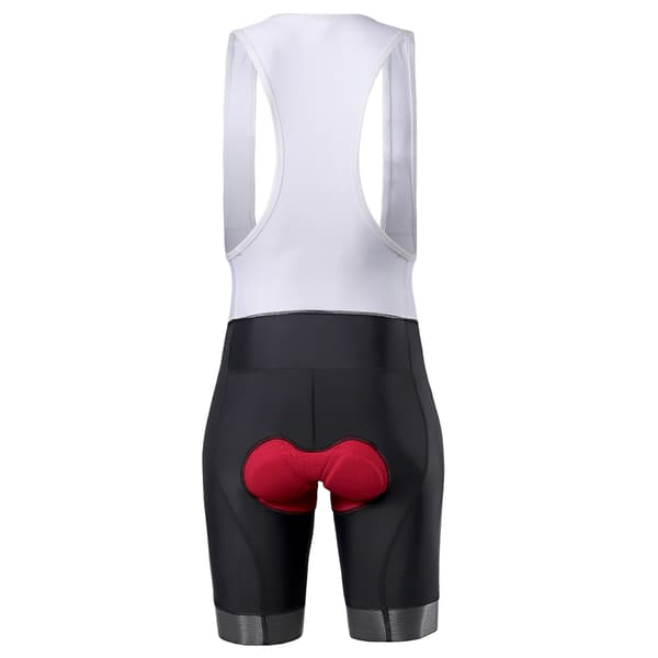 Bib-sykkelshorts for menn, pustende, hurtigtørkende med 3D-polstring