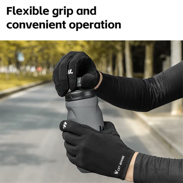Åndbare, skridsikre touchscreen køre- og cykelhandsker til mænd og kvinder.