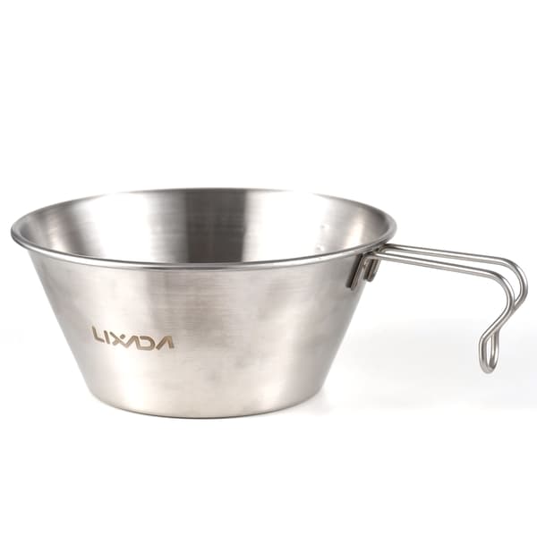 2 stk Sierra Campingbolle 500 ml rustfritt stål med mål for camping og backpacking