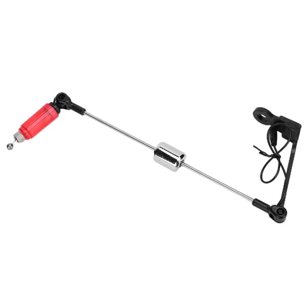 Fiske nappalarm med nappindikatorlys, stang, rustfritt stål, plast, rød