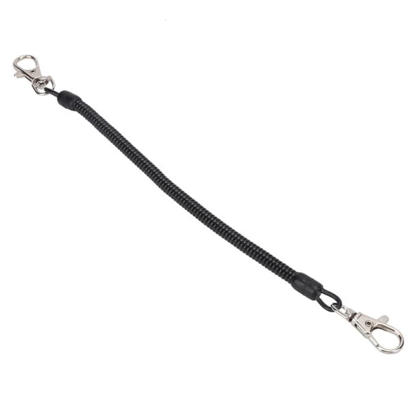 Infällbar spiralfiskelina för gevär, säker, hållbar plast, camping, 130 cm