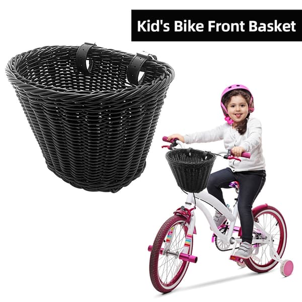 Framkorg för barncykel med justerbara remmar, handvävd PP