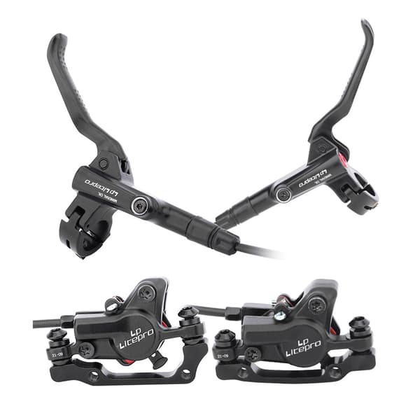 Hydraulisk oljebromssats för mountainbikes, fram och bak, 1000 mm och 1600 mm