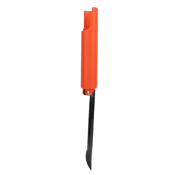 Sammenklappelig fiskestangholder, orange, jordindsats, rustfrit stål, ABS-kompatibel