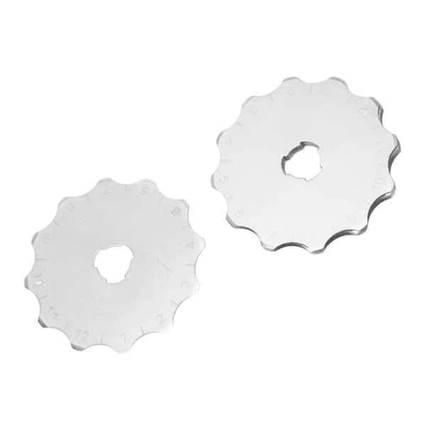 10 erstatningsblader i rustfritt stål for roterende kutter for sying og papir, 4,5 cm