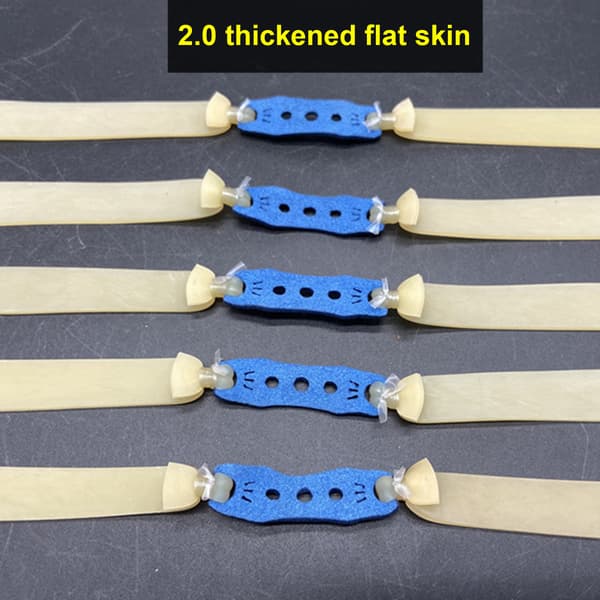 Platt gummi för slangbella 2 mm läderersättning elastiskt skjutband gult 23 cm
