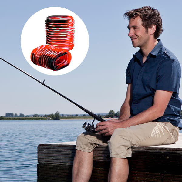 2st Anti-Drop Silikon Fiskrulle Handskydd för Baitcaster Knopp