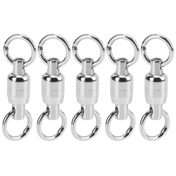 5 STK Rustfrit Stål Drejelig Rulleforbinder Figur 8 Ring til Fisketilbehør (5#)