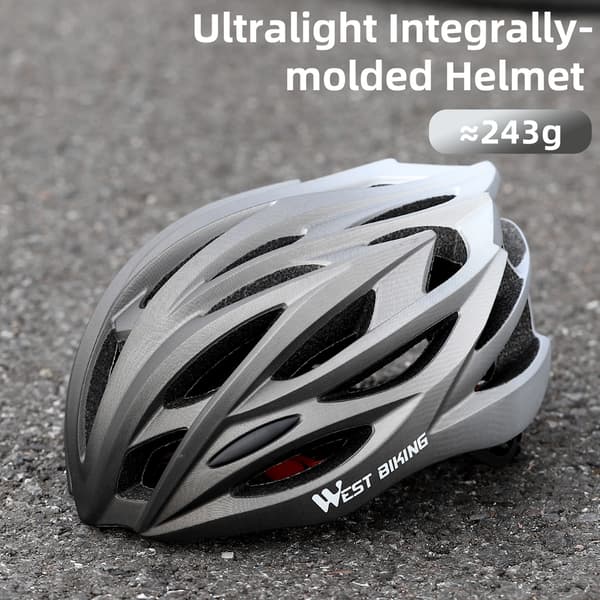Ultralet cykelhjelm med 28 ventilationshuller, gradientfarve, PC+EPS, sikker til cykling