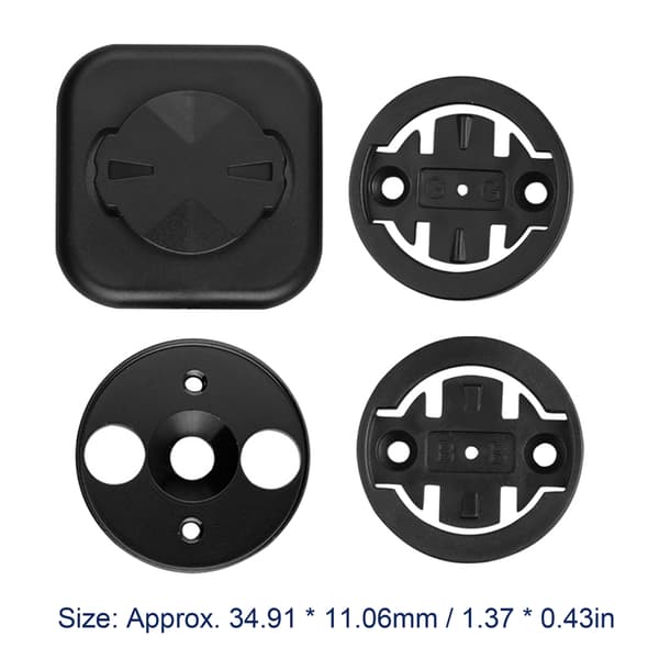 Sykkelcomputerfeste for styre med 3 adaptere for Garmin Bryton og mobiltelefoner