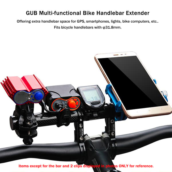 GUB MTB Karbon Sykkelstyreforlenger 22,2 mm 31,8 mm Multifunksjonell Støtte