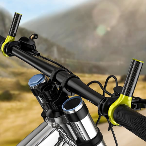 Styr-ender i kulfiber 22,2 mm Ergonomiske greb MTB og landevej