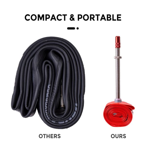 2-pack lätta TPU-innerslangar för cyklar med fransk ventil