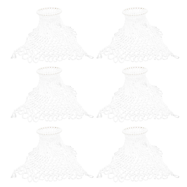 6 hvide nylon billardkugleposer, 7,2 cm diameter, holdbare billardbordnet