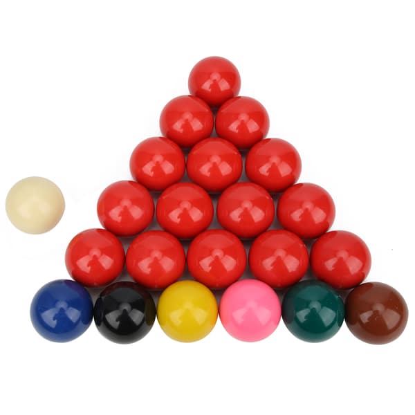 Set med 22 biljardbollar, harts, 52,5 mm/2,1\", glansiga, hållbara