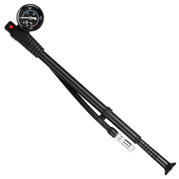 Högtrycks 300 PSI cykelluftpump med mätare, Presta-ventil, Schrader, fram- och bakgafflar