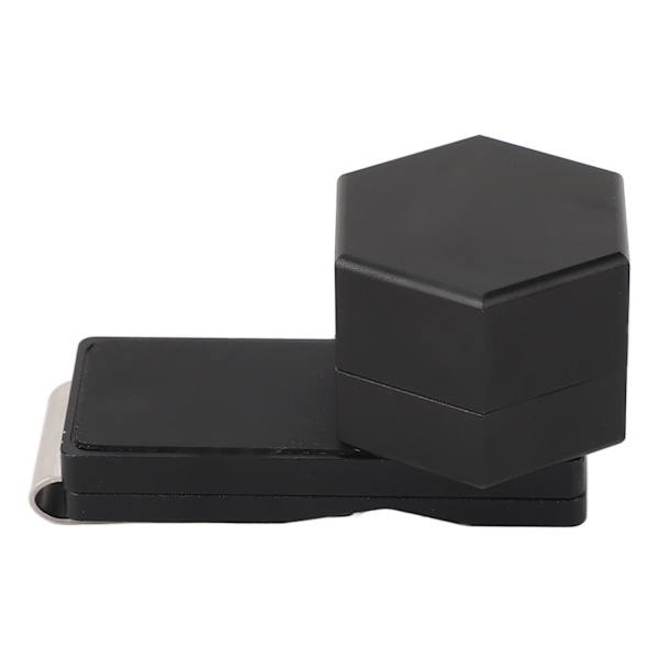 Bærbar Mini Hexagonal Magisk Billard Kridtholder med Klips og Køpude