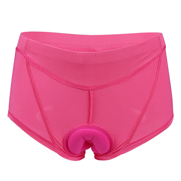 Dame sykkeltruser med 3D gelpolstret polstring, rosa