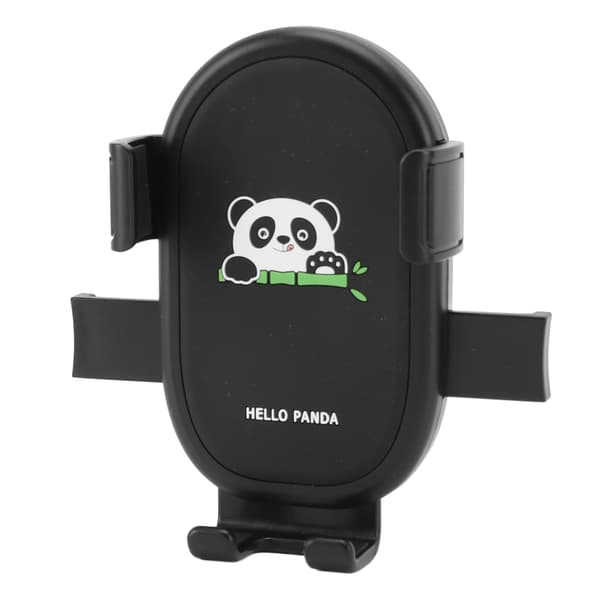 Panda Standard Cykeltelefonholder med Stødabsorbering og Quick Release til Scooter/Motorcykel - Sort