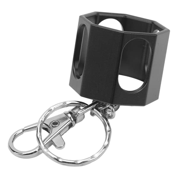 Sort billardkridtholder i aluminiumslegering med magnetisk lukning til billardkø og nem transport