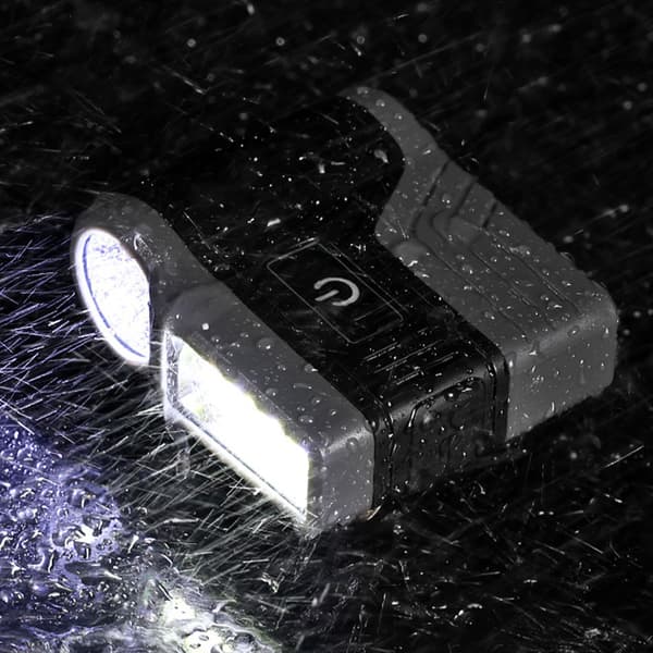 COB Clip-on Hatte-lys, Induktions LED-pandelygte, Vandtæt til Udendørs Fiskeri, Sort