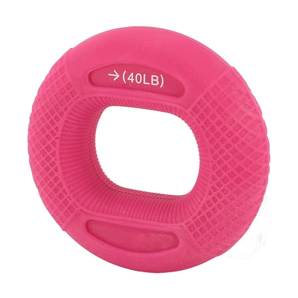 Silikone Grebsring Styrketræner til Hænder og Underarme, Styrketræning, 30-40LB, Pink