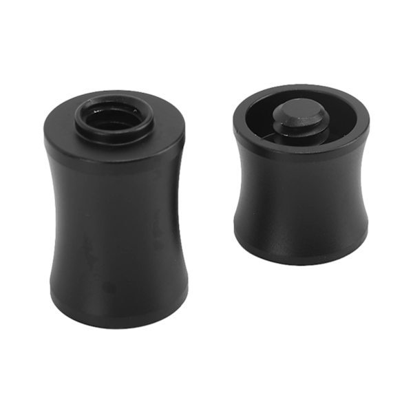 Aluminiumslegering Pool Kø Joint Protectors til Pool Kø LC3/8-11 Tænder Sort