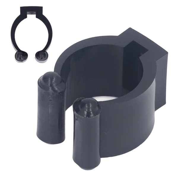 20 bærbare poolkø-clips, rackholder, praktisk clip i sort plast, 23 mm