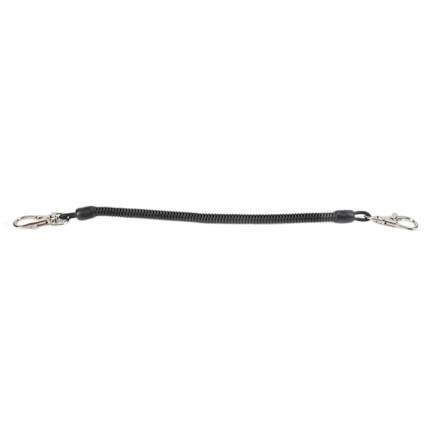 Infällbar spiralfiskelina för gevär, säker, hållbar plast, camping, 130 cm