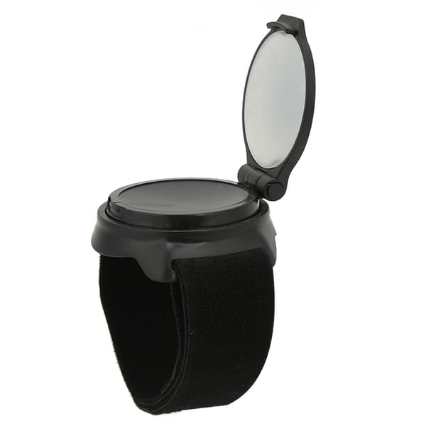 Cykelbakspejl med nylonhåndledsrem, konkavt design, sort, 5 cm diameter, til motorcykler
