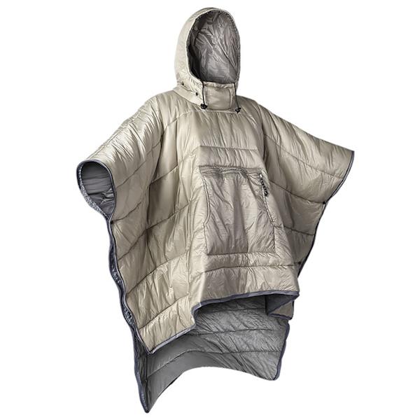 Vintersovsäcksöverdrag Varm Bärbar Poncho för Utomhuscamping