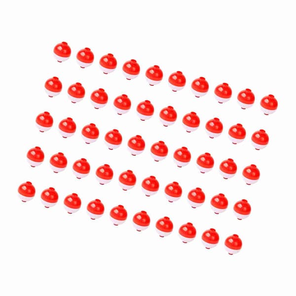 30 runde snap-on dupper med trykknapp, 3,175 cm, rød og hvit