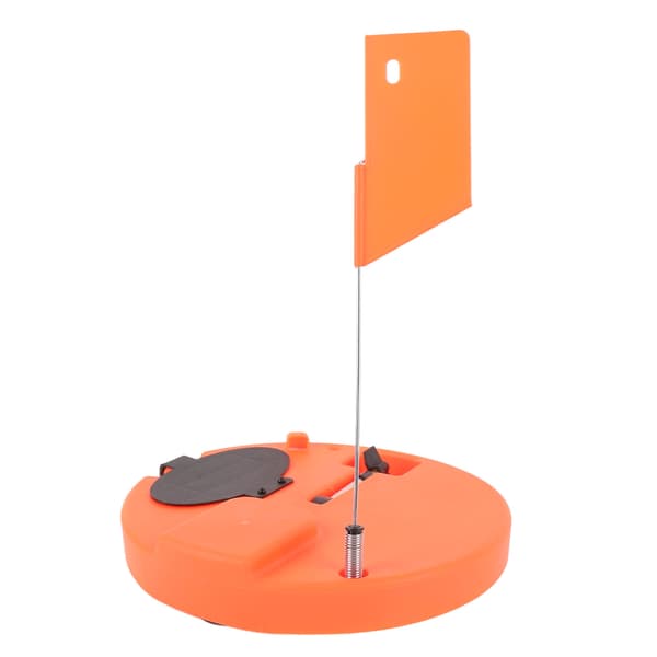 Bærbar isfiskerindikator med flag, vinterfisketilbehør, orange, rød
