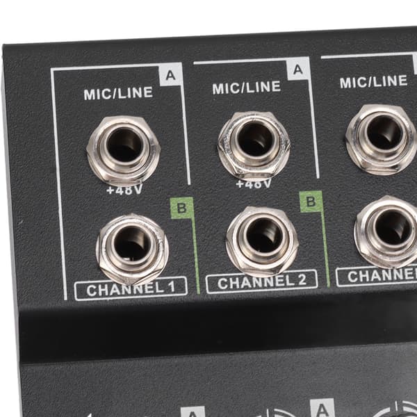 MIX5210FX 10-kanals miksekonsoll med effekter, bærbar studiokonsoll, UK-plugg