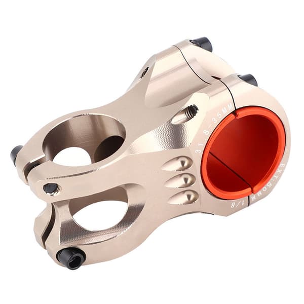 Kort cykelstyre 35 mm höghållfast aluminiumlegering cykeltillbehör silver