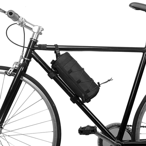Multifunktionell cykelstyr-/ramväska med axelrem, 2,5L förvaring