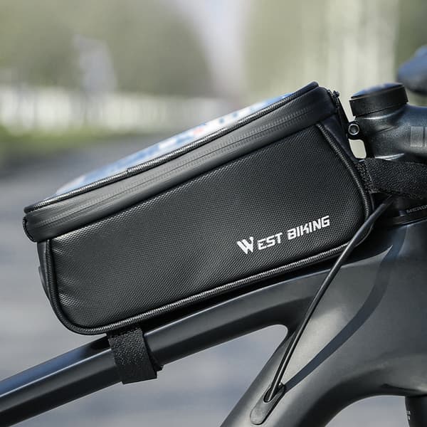 1L Cykeltaske med Touchscreen Display og Dobbelt Lynlås - Landevejscykel Tilbehør