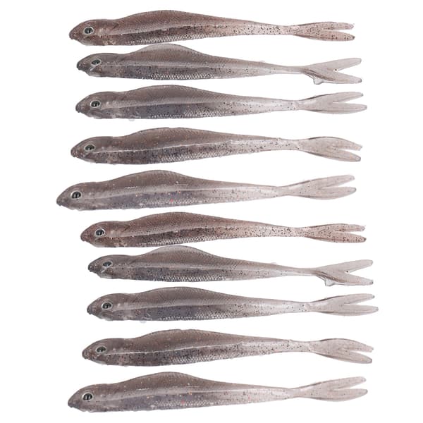 2-delt sæt bløde silikone-simulerede tofarvede fiskelokker 12 cm 72 g #7