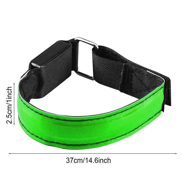 Oppladbart USB LED-armbånd for løping og sykling, justerbar nattsikkerhet