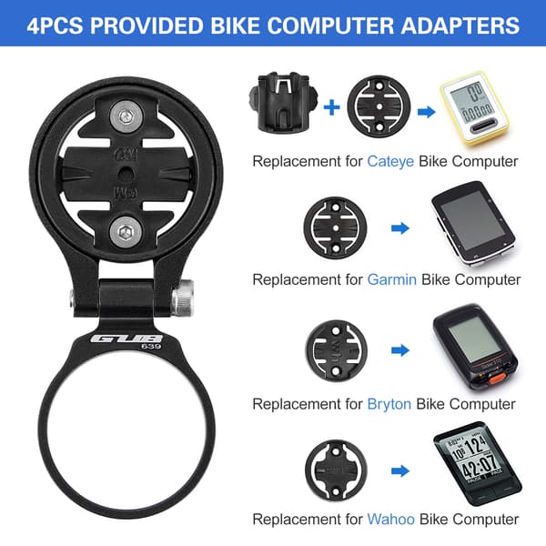 Justerbart Styrbeslag til Garmin Wahoo Bryton Cateye Cykelcomputer