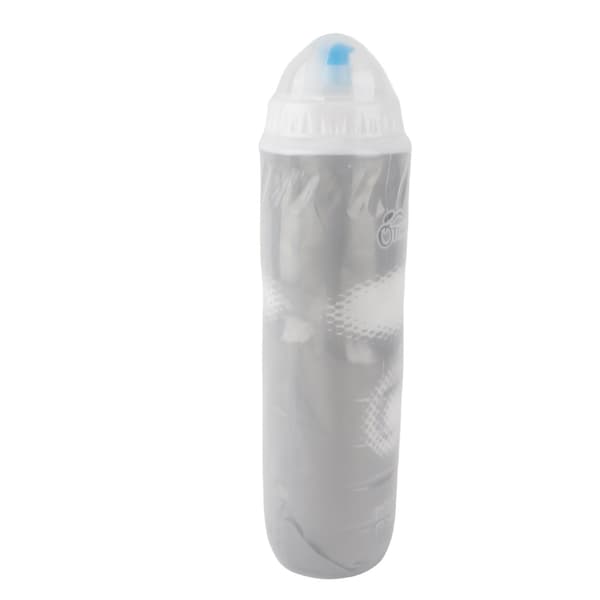 Sportvattenflaska 710ML PE BPA-fri Läcksäker Dubbellagerisolering Silver
