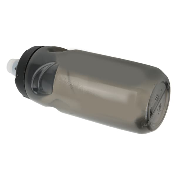 650 ml klämbar PP5 silikon cykelvattenflaska, läckagesäker, transparent grå